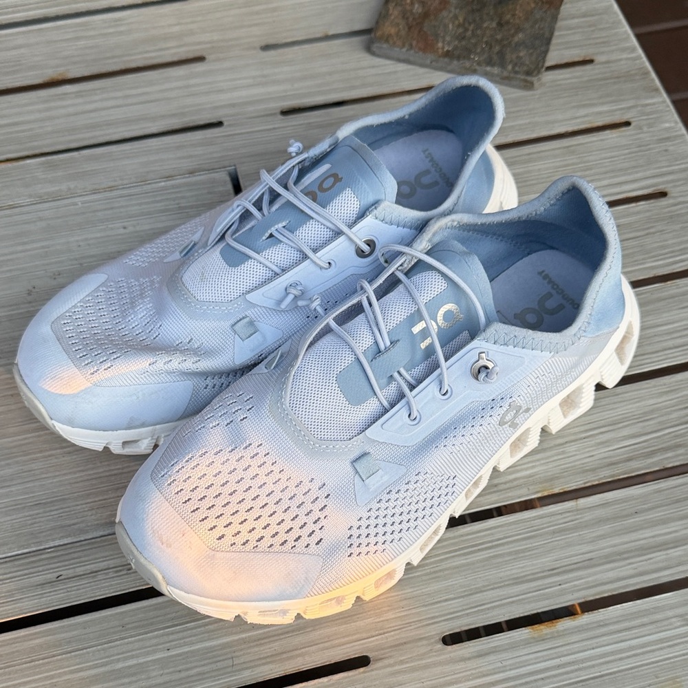 On Running Women's Sky Blue Sneakers - Picture 2 of 4